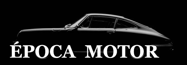 Época Motor, logotipo con silueta de Porsche 911 clásico